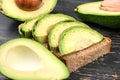 Sandwich with avocado Royalty Free Stock Photo
