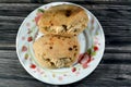 A sandwich of Traditional plain tahini halva or Halawa Tahiniya as basic tahini and sugar base inside a mini traditional Egyptian