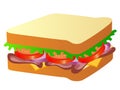 Sandwich Vector Illustration