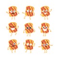 Sandwich - vector set of mascot illustrations.