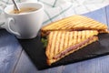 Sandwiches and coffee Royalty Free Stock Photo