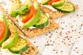 Sandwiches with avocado