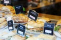 Sandwiches at italian bakery Royalty Free Stock Photo