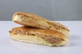 sandwiches-lettuce, cucumbers and hotdog onions on white background