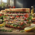 Sandwiches are a popular food for picnics and parties