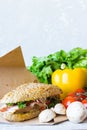 Sandwiches for snacks Royalty Free Stock Photo