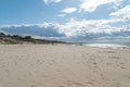 Sandy Baltic Sea beach in Piaski, Poland Royalty Free Stock Photo