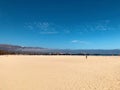 Sandy beach along the pacific.  Harbor Ã¢â¬â Port Marina del Rey, Santa Barbara, California Royalty Free Stock Photo