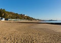 Sandy beach Bournemouth coast Dorset England UK Royalty Free Stock Photo