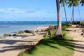 Sandy beach in Caribbean sea Dominican Republic Royalty Free Stock Photo