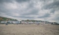 Sandy Beach of Coastal Town in Wales