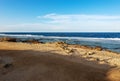 Sandy Beach and Coral Reef of the Red Sea - Marsa Alam Egypt Africa Royalty Free Stock Photo