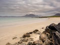 Sandy beach in County Galway Ireland. Royalty Free Stock Photo
