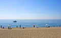 Sandy beach at Estepona in Southern Spain Royalty Free Stock Photo