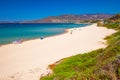 Sandy beach in Golfe de Sagone, Corsica, France Royalty Free Stock Photo