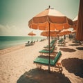 Sandy beach haven under the sun Royalty Free Stock Photo