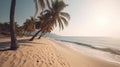 Sandy beach haven under the sun Royalty Free Stock Photo