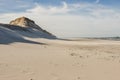 Sandy beach - Holmsland Klit, Denamrk. Royalty Free Stock Photo