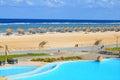 Sandy beach at hotel in Marsa Alam - Egypt