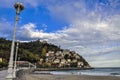 Sandy beach of La Concha in San Sebastian, Spain Royalty Free Stock Photo