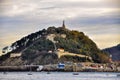 Sandy beach of La Concha in San Sebastian, Spain Royalty Free Stock Photo