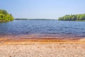 Sandy beach on Lake