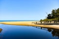 Indiana Dunes State Park in Porter County Looking North Royalty Free Stock Photo
