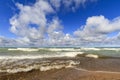 Sandy beach on Lake Superior Royalty Free Stock Photo