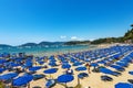 Sandy Beach of Lerici Town in Gulf of La Spezia Liguria Italy