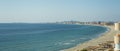 Sandy Beach Line in La Manga del Mar Menor Royalty Free Stock Photo