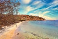 The sandy beach Lotos in Syros, Greece