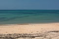 A sandy beach in Magaruque island. Bazaruto archipelago. Inhambane province. Mozambique Royalty Free Stock Photo