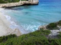 Sandy beach , Majorca, Balearic Islands, Spain Royalty Free Stock Photo