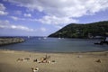 Coastline at the port of Angra de Heroismo, Terceirra Island, Azores