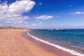 Sandy beach in National Park of Nabq in Sharm El Sheikh, Egypt Royalty Free Stock Photo