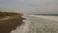 Sandy beach near the ocean