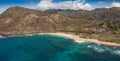 Sandy Beach Oahu Hawaii Royalty Free Stock Photo