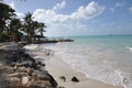 Beach at vacation resort of Antigua, Carribean Royalty Free Stock Photo