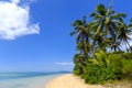 Sandy beach at Pangaimotu island near Tongatapu island in Tonga