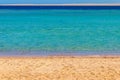 Sandy beach of the Red sea in Hurghada, Egypt Royalty Free Stock Photo