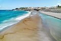 Sandy beach of Ribeira Grande town. Azores, Portugal Royalty Free Stock Photo