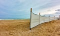 Sandy beach in Rimini Royalty Free Stock Photo