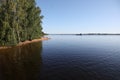 Sandy beach and river bank