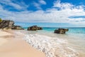 The Sandy Beach at Horseshoe Bay, Bermuda Royalty Free Stock Photo