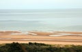 Sandy beach scene of the Normandy landings of the allies in France Royalty Free Stock Photo