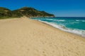 Sandy beach of South coast in Sardinia Royalty Free Stock Photo