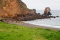 People Getting Ready to Kayak on Rockaway Beach, Pacifica, California Royalty Free Stock Photo