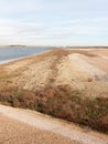 sandy beach texture dunes coast nature reserve plain background Royalty Free Stock Photo