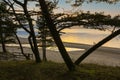 Sandy beach in the town Saulkrasti , Latvia