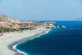 Sandy Beach of Trio Petra/Crete Royalty Free Stock Photo